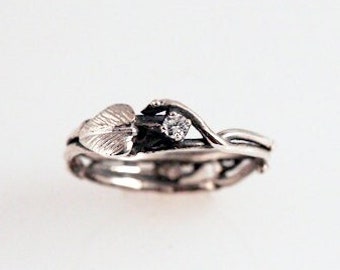 Simply Diamond Eco Engagement Ring - in Recycled Silver