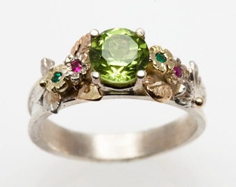 Peridot Promise Ring