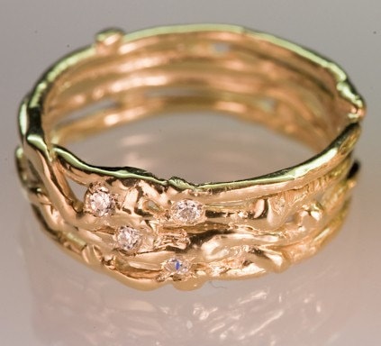 Recycelter Goldring - Damen