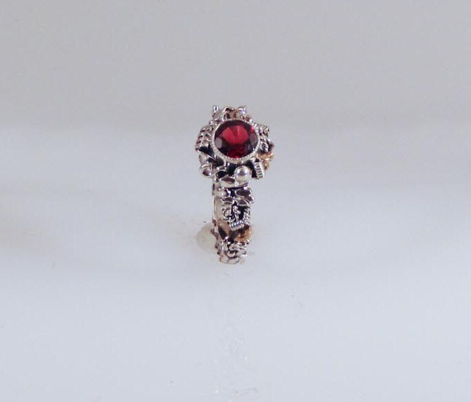 Garnet Industry Ring - Etsy