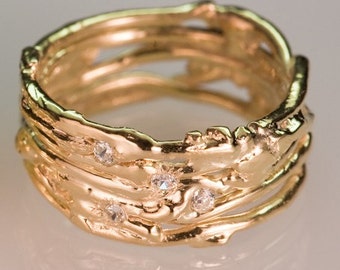 Recycled Gold Wedding Band - Mens