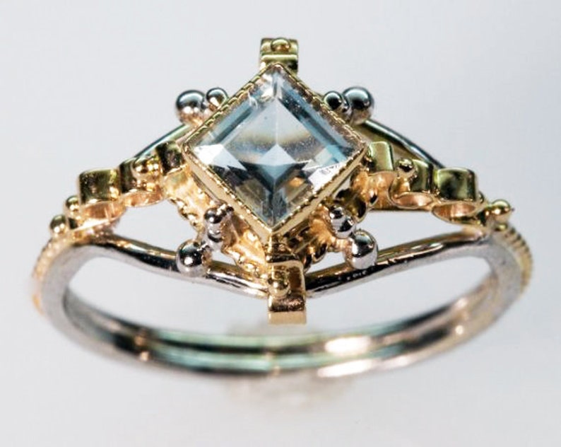 Aquamarine Dream Ring in 14K Gold | Etsy