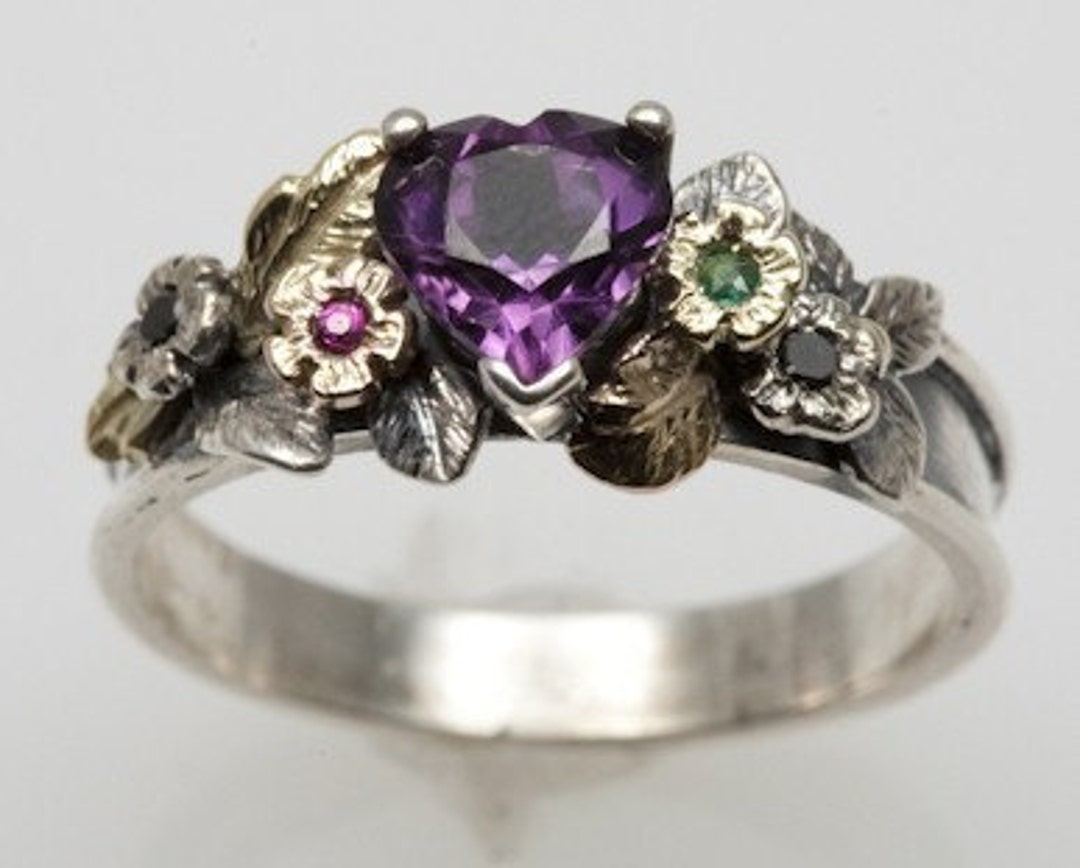 Amethyst Serenity Ring - Etsy