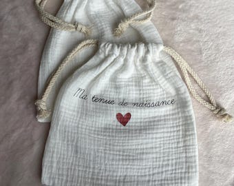 Personalized drawstring bag