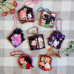 Demon Slayer Wooden Charms