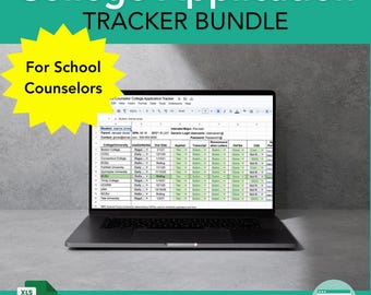 School Counselor College Application Tracker - Digital Download