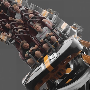Steel Curtain @ Kennywood, fotografia personalizzata 8x10 delle montagne russe!
