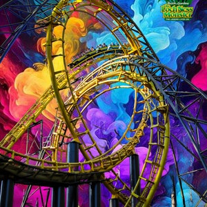 Fotografía personalizada a todo color de 8 x 10 del monstruo del lago Ness (Busch Gardens Williamsburg)