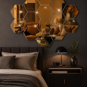 Goldene spiegelfliesen