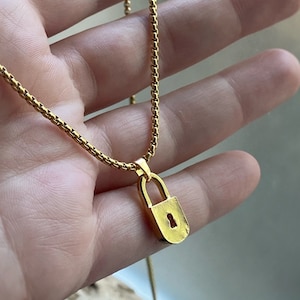 Louis vuitton outlet lock necklace etsy
