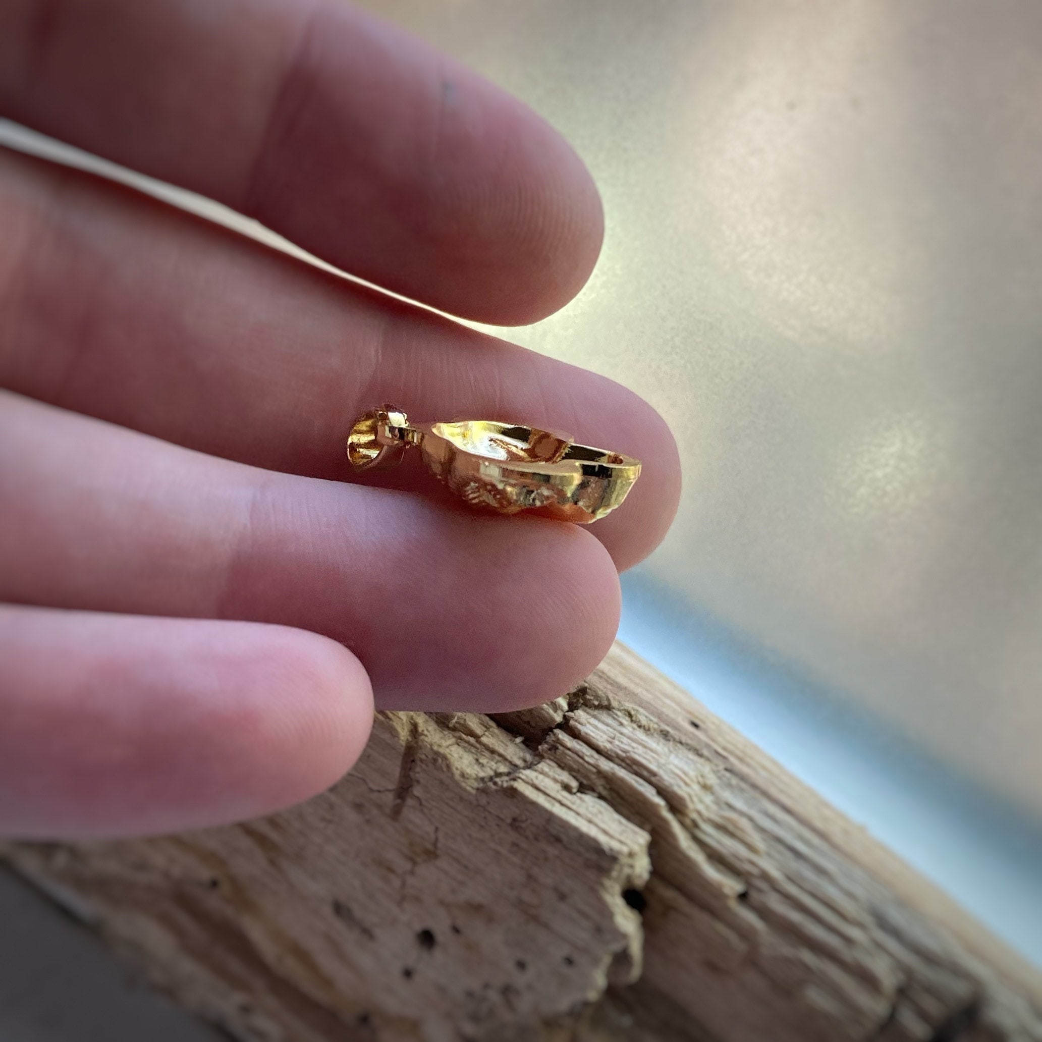 Gold Ram Head Figural Pendant Necklace With or Without 2
