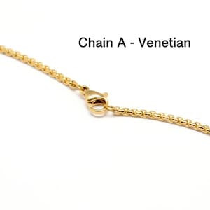 Guldfärgad Jester Clown Face Hängsmycke Halsband med eller utan kedja - vintage design, 22k guldplätering - joker, hovnarr, kungligt hov bild 4