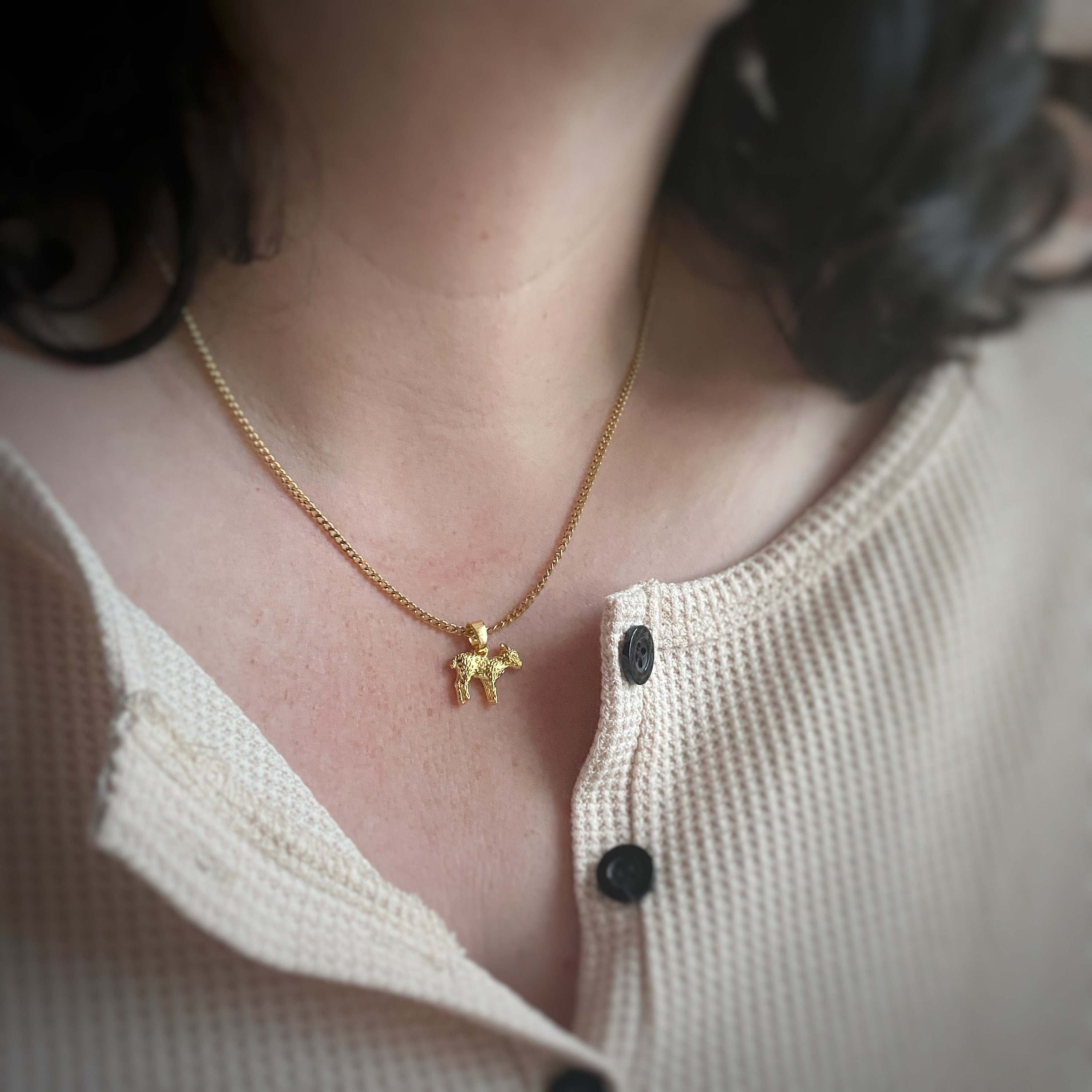 ネックレス・ペンダント [fillow] my baby lamb star necklace Lamb with Star Necklace | July Rose
