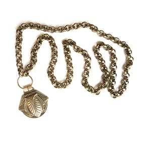 Chain of Office / Livery Collar - medieval, gold, sci-fi, fantasy, renaissance, Pearl, Ornate Crest - Science Fiction Mens Necklace