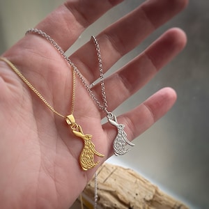 Bunny Charm Necklace or Pendant Only - Vintage look, very Velveteen Rabbit, avail in solid silver, gold or rhodium plated, chain options.