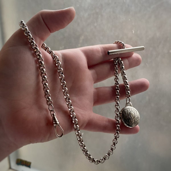 Customizable Watch Fob Chain w/ Victorian/Edwardian design style - Message me about other chains / fob options
