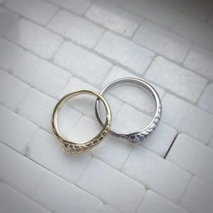 Ouroboros Snake Ring Gold or Solid Silver -- Snake Eating its own tail - Aes Sedai Great Serpent Ring - cubic zirconia eyes