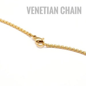 Little Lamb Charm in Gold or Silver, Pendant Necklace on Custom Length Venetian or Curb Chain ...