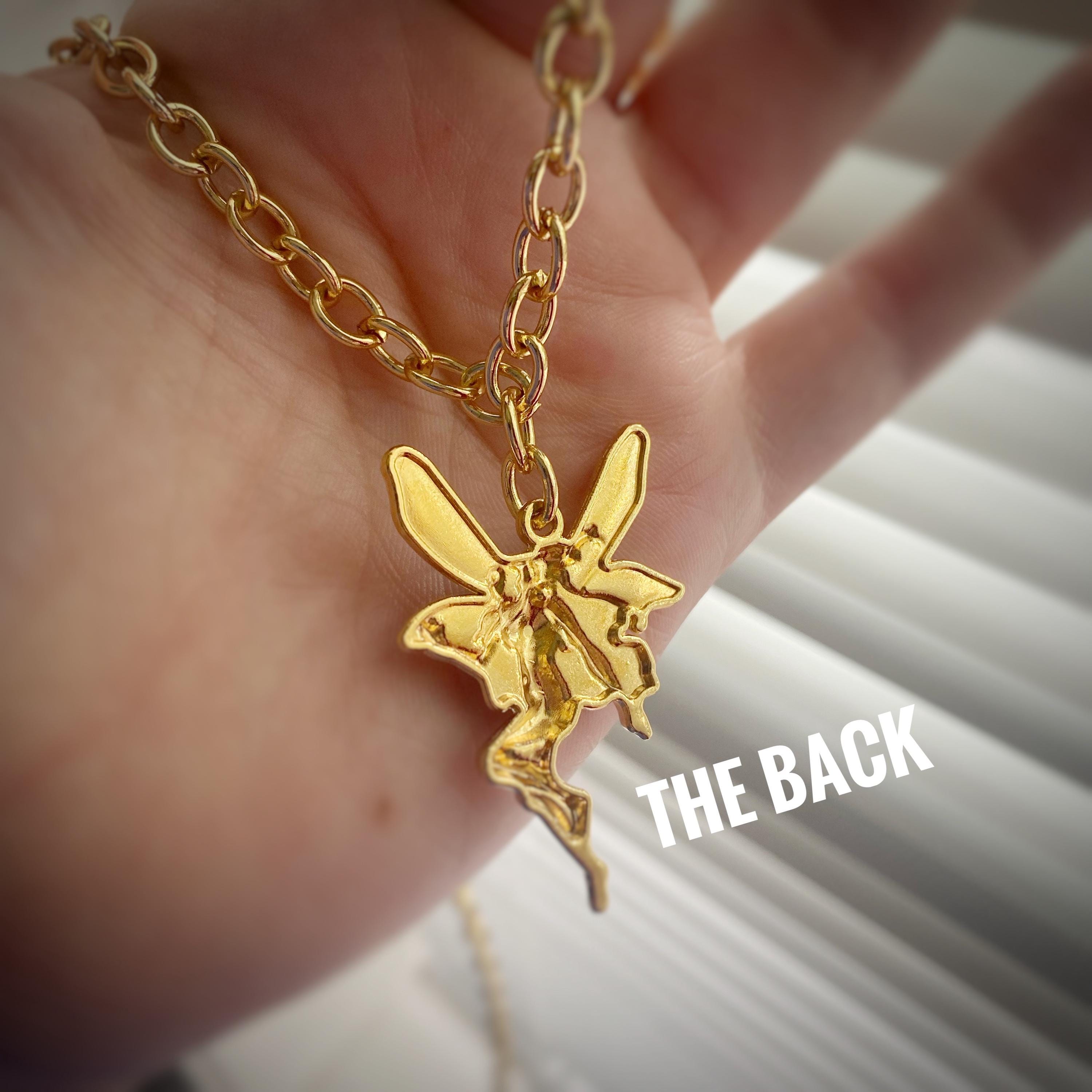 Fairy Necklace ~ Naked Fairy, Beautiful Woman, Long Hair, Magical