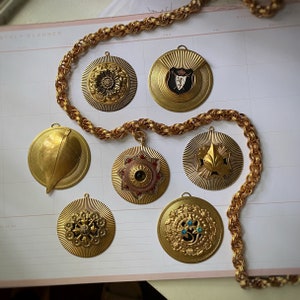 Customized Chain of Office / Livery Collar ~ Medieval, Sci-Fi, Film, cosplay costume jewellery large pendant necklace king, queen, mayor etc
