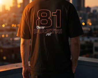 Oscar Piastri Shirt Merch McLaren F1 Papaya Racing Tee Formula 1 T Shirt Piastri Shirt F1 Fan Top Formula One Motorsport F1 Merch