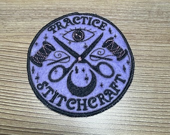 Practice Stitchcraft Iron-On Patch, Embroidery Appliqué