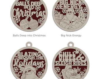 Naughty But Nice Ornaments