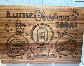 Christmas Treat Solid Walnut Cutting Board
