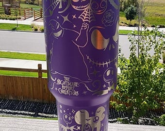 The Pumpkin King and Friends 40 oz Stainless Steel Engraved Tumbler