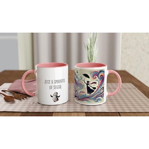 Magical Mary Poppins Ceramic Mug with Color Inside
