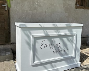 Bar pieghevole portatile in legno: stazione per bevande da giardino bianca, supporto per bevande mobile