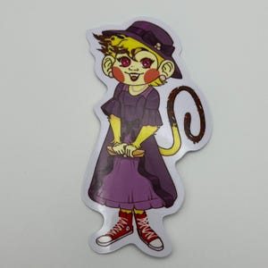 Autocollant en vinyle pour habiller un singe et une banane pour une fête dans le jardin