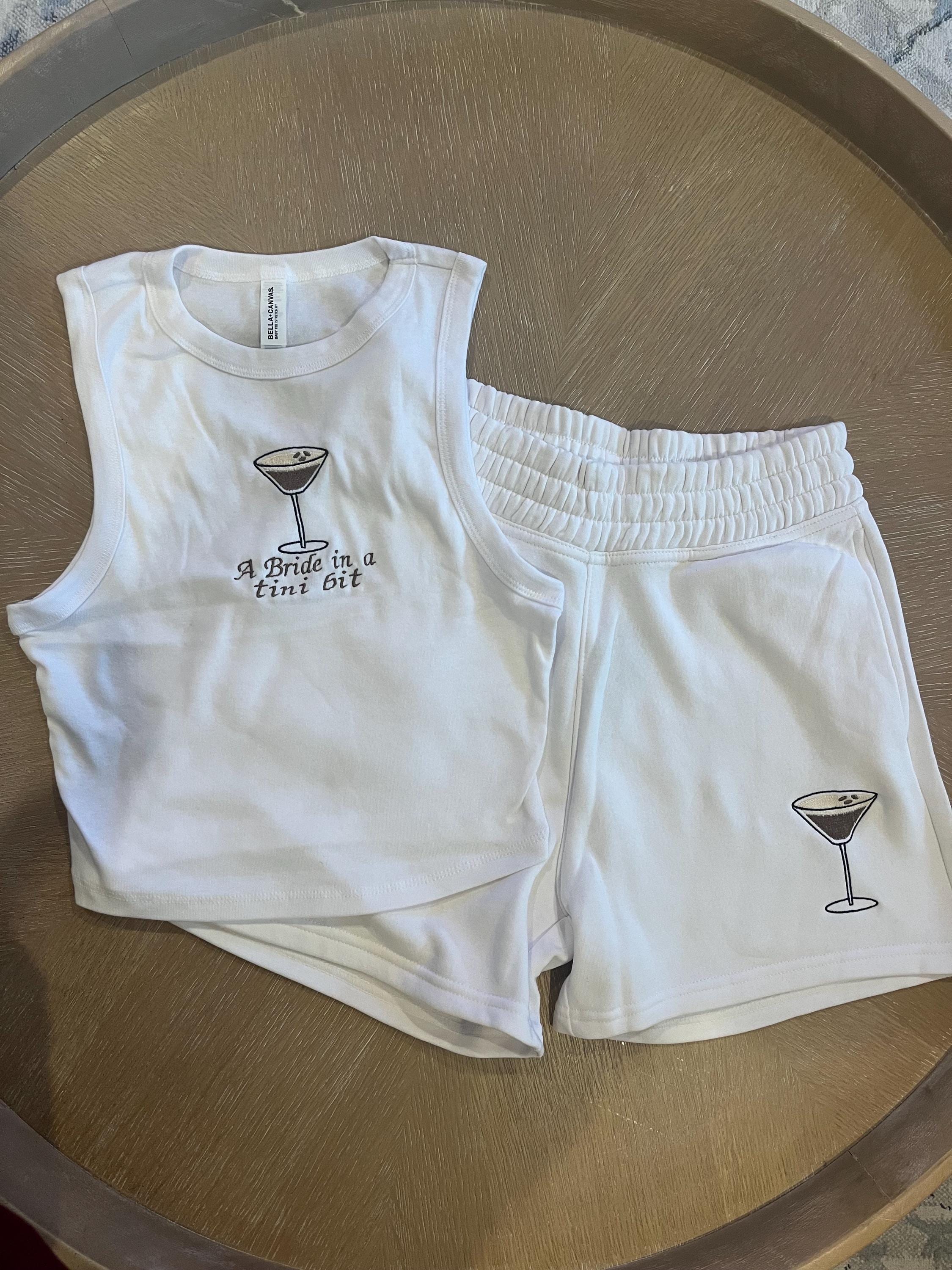bride shorts and tank top