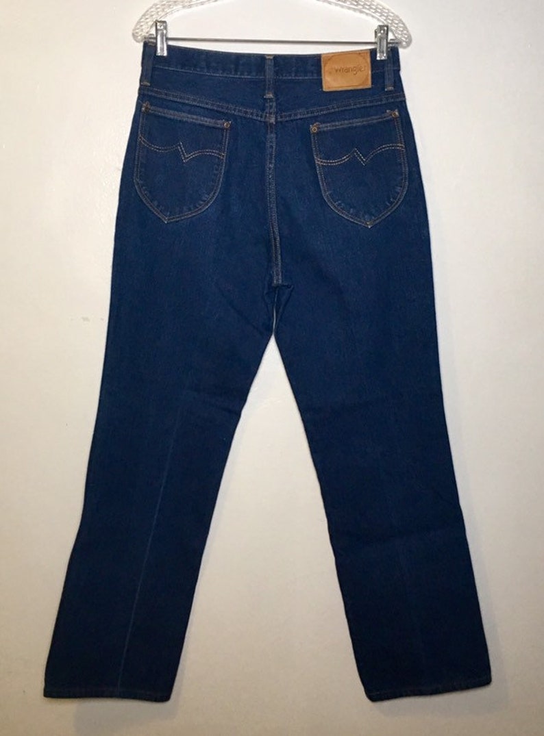 Vintage Wrangler Dark Blue Jeans 30x30 - Etsy