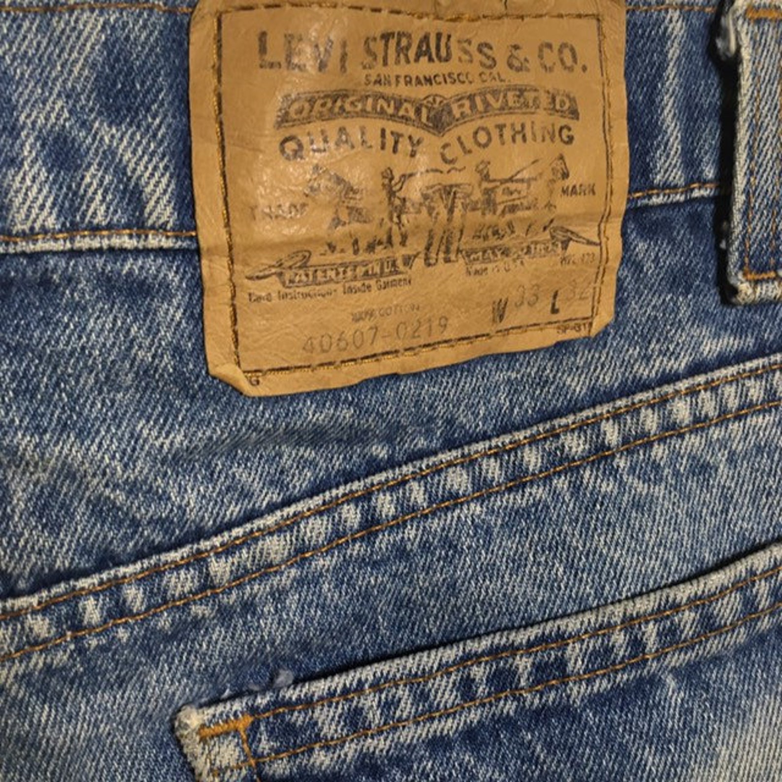 Vintage Levis Distressed Shredded Worn in Mid-wash Blue Cutoff | Etsy