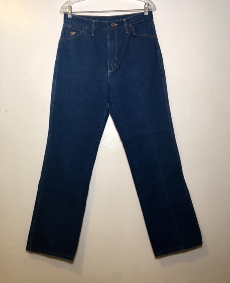 Vintage Wrangler Dark Blue Jeans 30x30 - Etsy