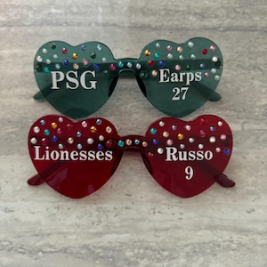 personalised football glasses