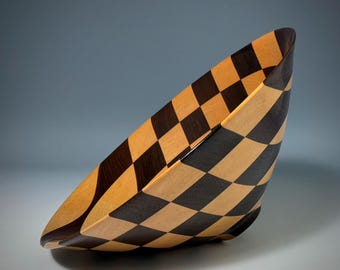 Maple & Peruvian Walnut Bowl From a Board