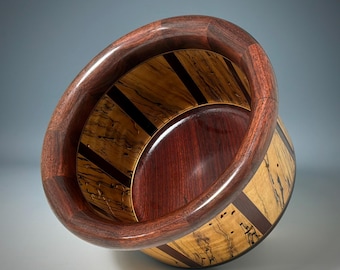 Lathe Turned Maple and Bloodwood Bowl