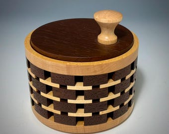 Peruvian Walnut & Birdseye Maple Open Segment Box