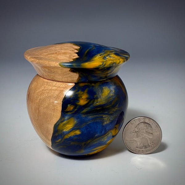 Resin and Wood Apothecary Box