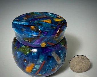 Resin and Wood Apothecary box