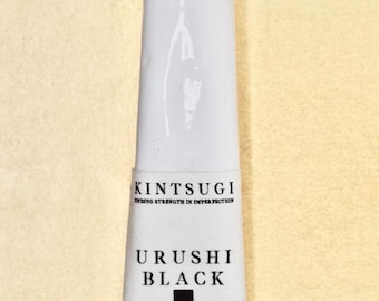 Traditional Japanese Kintsugi Supplies - Urushi - Black (Kuroroiro) Japanese Lacquer (20g) - For Sabi, Mugi-urushi & Kokuso
