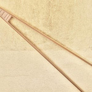 Forniture tradizionali giapponesi per la doratura a foglia d'oro e d'argento - Hakubashi: pinzette di bambù a punta piatta corte (20 cm)