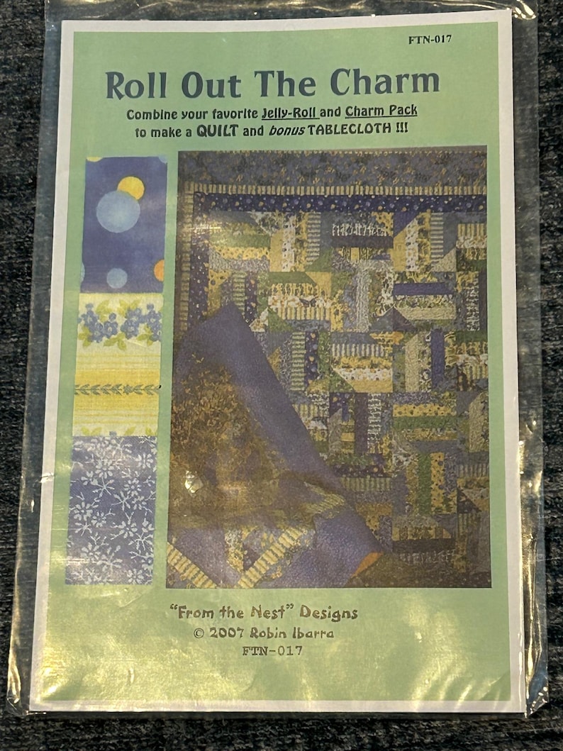 Fun Charm Pack Jelly Roll Quilt Patterns Etsy