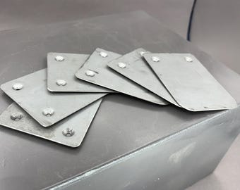 Book end steel plates, set of 6