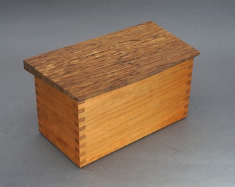Cherry and White Oak finger jointed box
