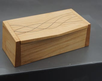 Inlaid maple box