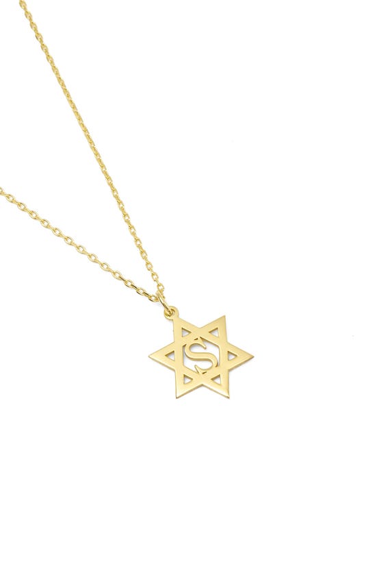 14K Gold Star of David Necklace: Jewish Jewelry Gift