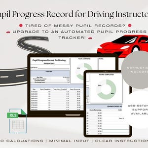 運転インストラクターの生徒進捗状況トラッカー | 自動レッスン記録スプレッドシート